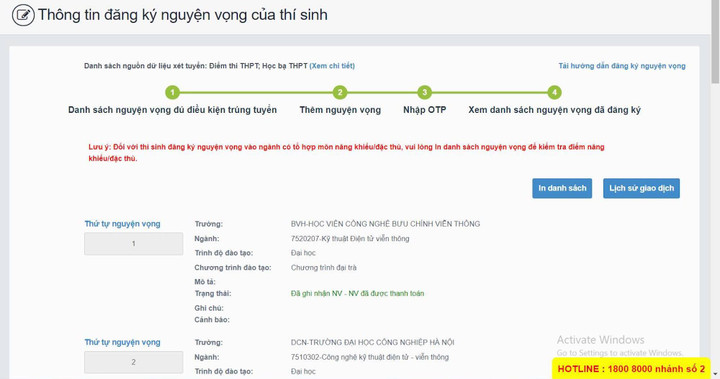 'Lỗi hệ thống' tuyển sinh, thí sinh bất ngờ thanh toán thành công trước hạn - 2