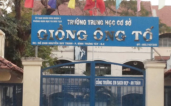 Trường THCS Giồng Ông Tố.