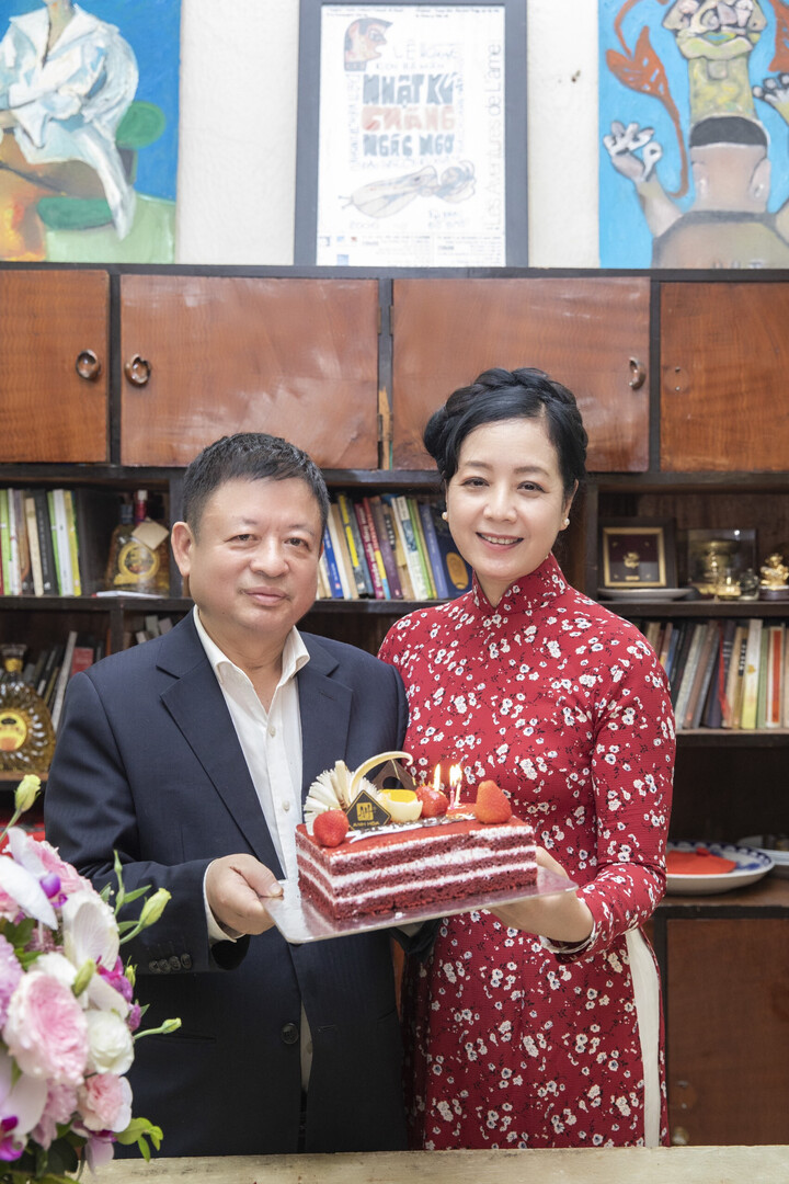 NSƯT Chiều Xuân và nhạc sĩ Đỗ Hồng Quân.