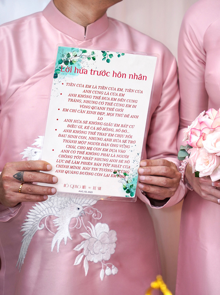 Hồ Quang Hiếu hứa với vợ trong đám hỏi 'sẽ không giấu điều gì, kể cả sổ hồng, sổ đỏ' - 7