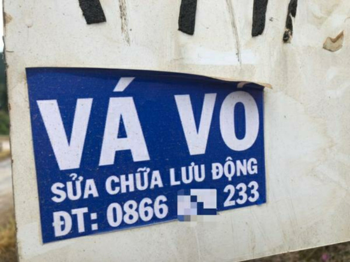 Số điện thoại của người tên Trung thuê thanh niên đào, phá đường.