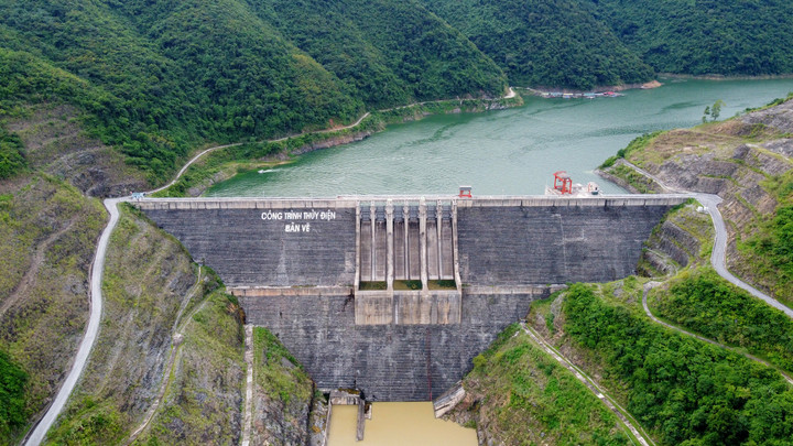 Thủy điện Bản Vẽ đã đủ công suất phát điện 100%. (Ảnh: EVN).