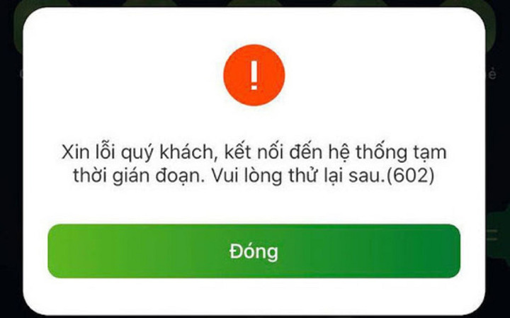 Lỗi hệ thống ngân hàng khiến việc chuyển tiền không thành công. (Ảnh minh họa)