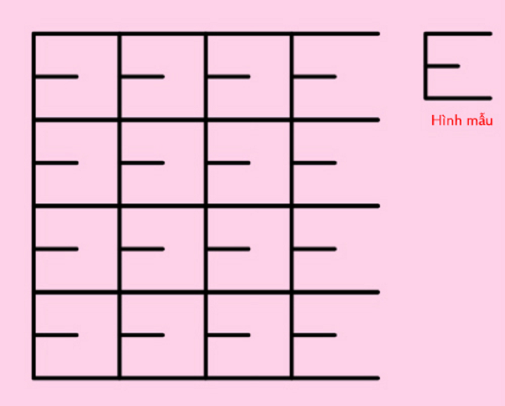 Câu đố đếm số chữ E thách thức người giải.