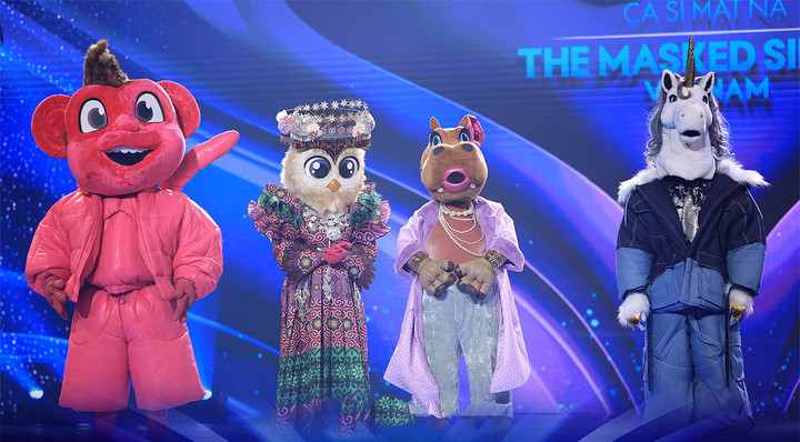 4 nhân vật đầu tiên của Ca sĩ mặt nạ mùa 2.