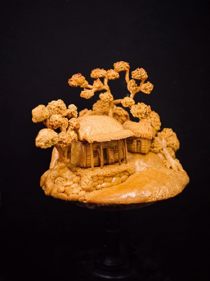 Mẫu bánh trung thu này có nhiều chi tiết nhưng lại rất dễ làm.