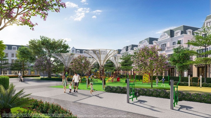 Khu vui chơi dành cho trẻ em tại Vinhomes Golden Avenue.