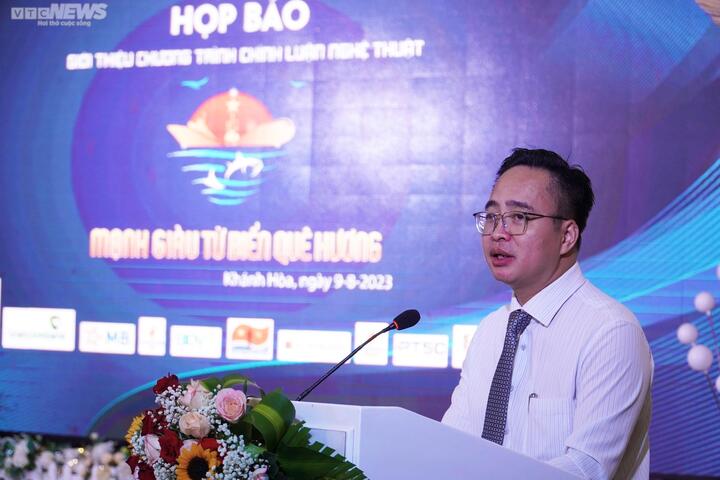 Ông Phạm Mạnh Hùng, Phó Tổng Giám đốc VOV chia sẻ tại buổi họp báo.