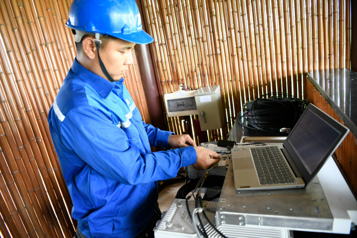 Các đài camera lấy dữ liệu từ máy quay trước khi truyền về phòng tổng khổng chế thông qua mạng wifi và 4G.