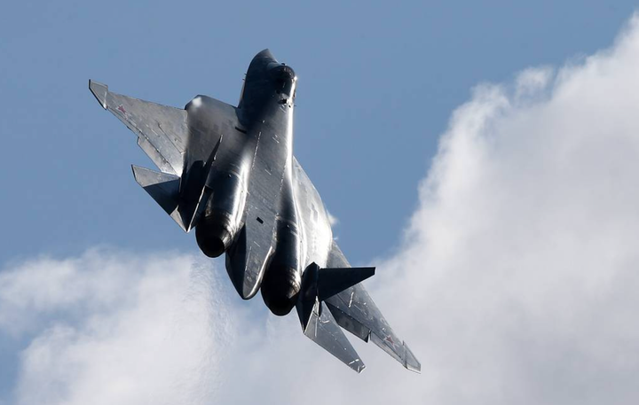 Hình ảnh tiêm kích Su-57. (Ảnh: TASS)