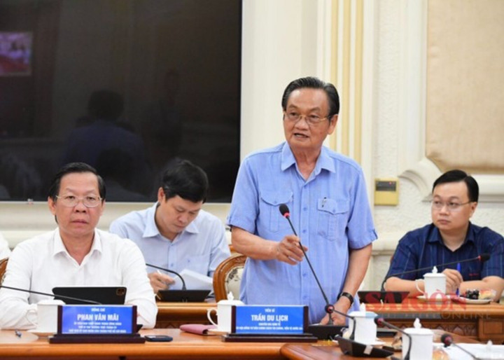 TS Trần Du Lịch, Chủ tịch Hội đồng tư vấn phát biểu. (Ảnh: Việt Dũng).