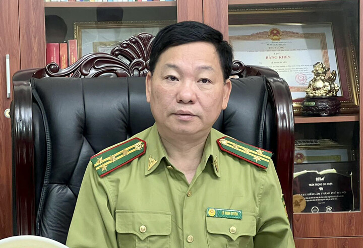 Ông Lê Minh Tuyên, Chi cục Trưởng Chi cục Kiểm lâm Hà Nội. (Ảnh: Quang Phong)