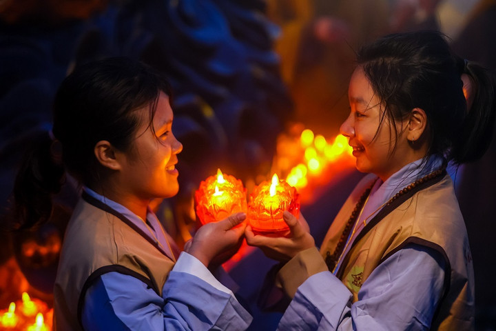 Đại lễ Phật đản được tổ chức tại quần thể văn hóa tâm linh Fansipan năm 2023.