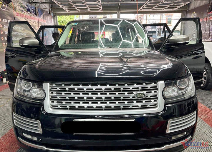 Chiếc xe được tháo biển. Ảnh: NVCC