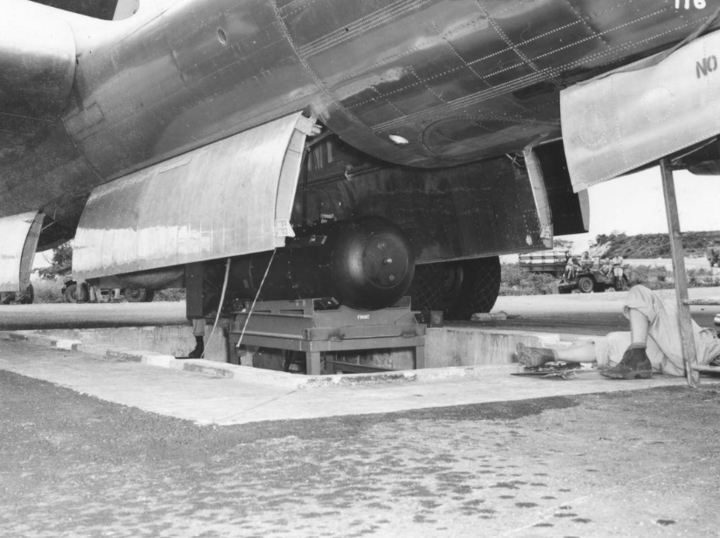 Quả bom được dùng để thả xuống Hiroshima, Nhật Bản ngày 6/8/1945.