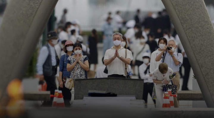 Thành phố Hiroshima kỷ niệm 78 năm vụ ném bom nguyên tử. (Ảnh: Reuters)