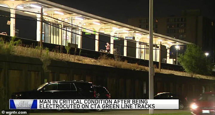 Sự việc xảy ra ở khu vực đường ray Ridgeland Green Line.