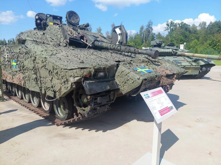 Xe chiến đấu CV90-40 của Thụy Điển. (Ảnh: Sputnik)
