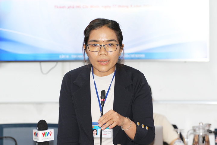 Bà Nguyễn Thị Thu Sương, Trưởng Phòng Quản lý khoa học, Sở Khoa học Công nghệ TP.HCM.