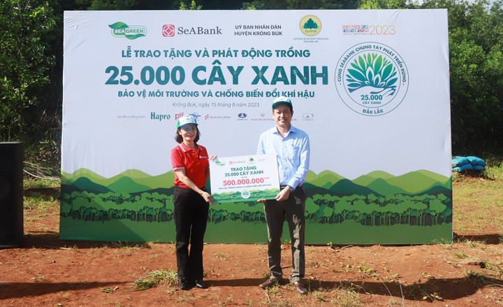 SeABank trao tặng 25.000 cây phủ xanh đất rừng tại Đắk Lắk - 1