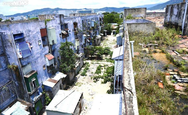 Khu Chung cư Hòa Minh hiện xuống cấp ở mức độ nguy hiểm là cấp độ C.