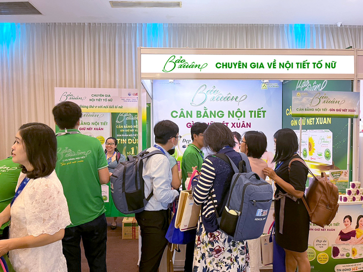 Gian hàng trưng bày của Bảo Xuân tại hội nghị.