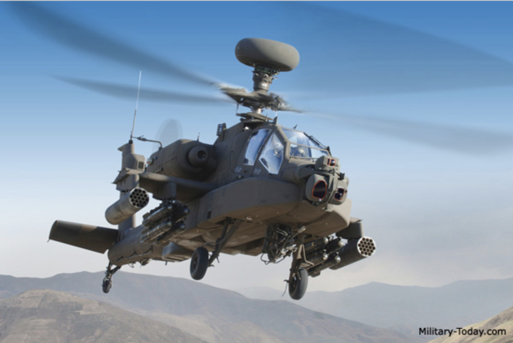 Hình ảnh trực thăng AH-64E Apache Guardian. (Ảbg: Military-Today.com)