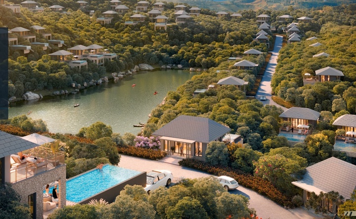The Forest Villas được thiết kế theo phong cách biệt thự kiểu Nhật hiện đại.
