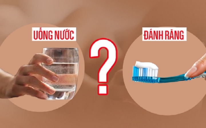 Buổi sáng ngủ dậy nên đánh răng hay uống nước đầu tiên?