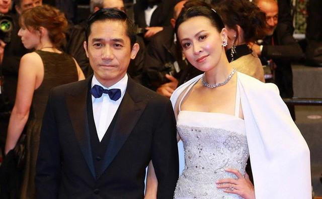 Lương Triều Vỹ và vợ.