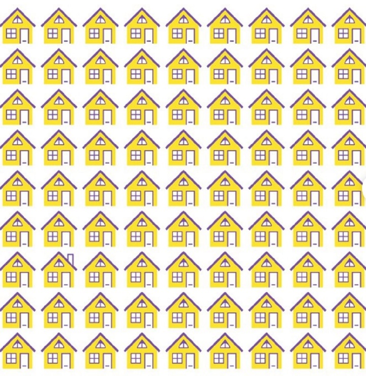 Đố bạn tìm được ngôi nhà khác biệt trong 10 giây.