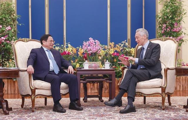 Thủ tướng Singapore Lý Hiển Long thăm chính thức Việt Nam: Thúc đẩy quan hệ Đối tác Chiến lược - Ảnh 2. Thủ tướng Lý Hiển Long thăm Việt Nam: Thúc đẩy quan hệ Đối tác Chiến lược - 2