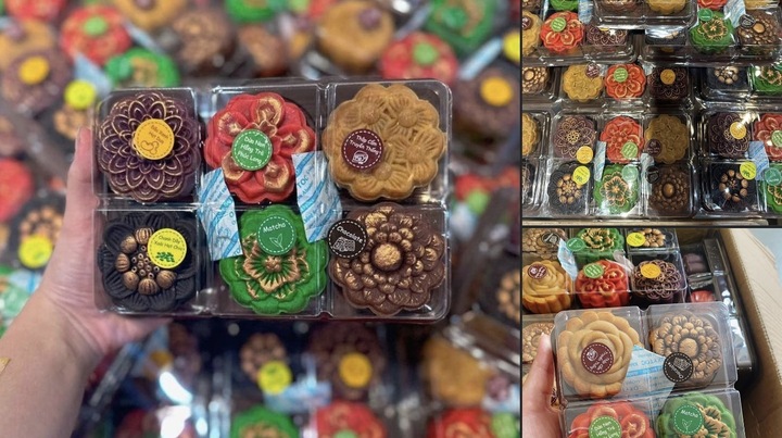 Giá bánh Trung thu handmade của chị Hằng tăng khoảng 5.000 - 10.000 đồng/chiếc so với năm ngoái. (Ảnh: NVCC)
