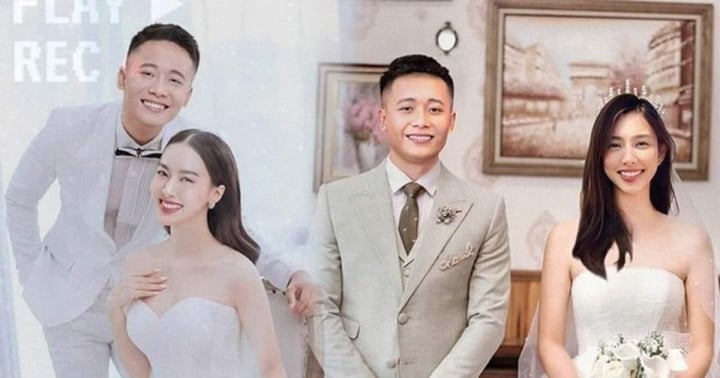 Cư dân mạng "chế" ảnh cưới cho Quang Linh và Thùy Tiên.