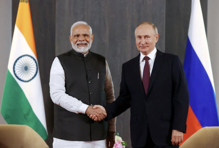 Thủ tướng Ấn Độ Narendra Modi và Tổng thống Nga Vladimir Putin. (Ảnh: Reuters)