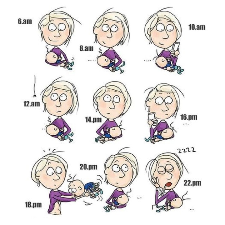 Chỉ mẹ bỉm nào cho con bú trực tiếp mới hiểu cảnh này.