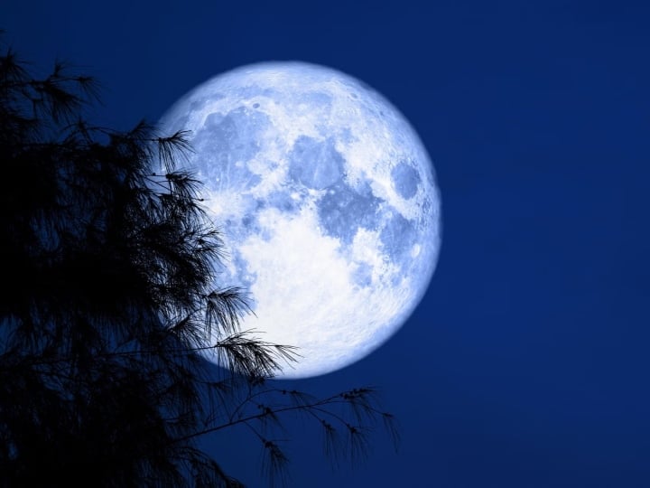 Tên gọi hiện tượng "Trăng xanh" không liên quan đến màu sắc của Mặt Trăng. (Ảnh minh họa)