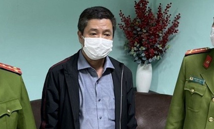 Ông Hoàng Văn Đức, nguyên Giám đốc CDC Thừa Thiên - Huế thời điểm bị bắt giữ.