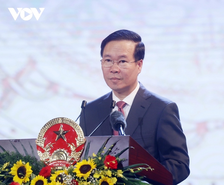 Chủ tịch nước Võ Văn Thưởng phát biểu tại lễ kỷ niệm 78 năm ngày Quốc khánh