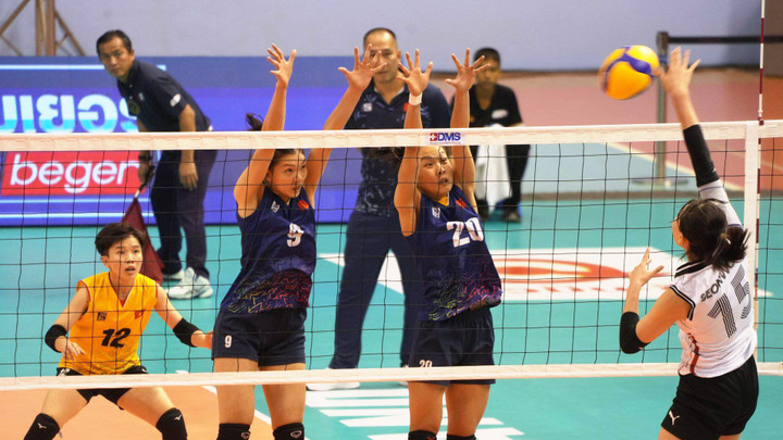 Đội tuyển bóng chuyền nữ Việt Nam thắng 2 trận ở giải châu Á.