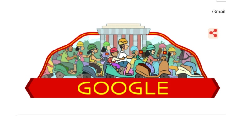 Google Doodle chào mừng ngày Quốc khánh Việt Nam
