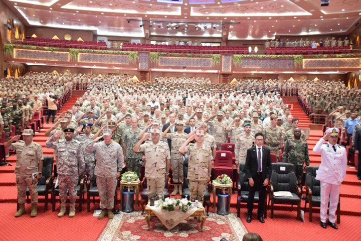 Lễ khai mạc cuộc tập trận “Bright Star-23”. (Ảnh: Ahram)