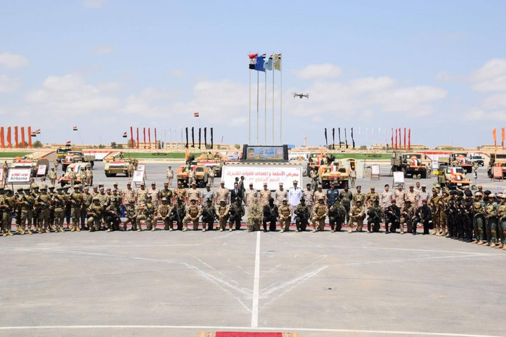 Một số lực lượng tham gia cuộc tập trận “Bright Star-23”. (Ảnh: Ahram)