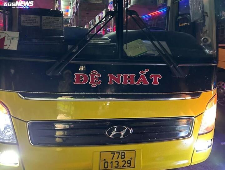 Phương tiện bị tạm giữ của nhà xe Đệ Nhất tại Bình Định có tài xế dương tính với ma túy trong tối ngày 29/8/2023 vừa qua.