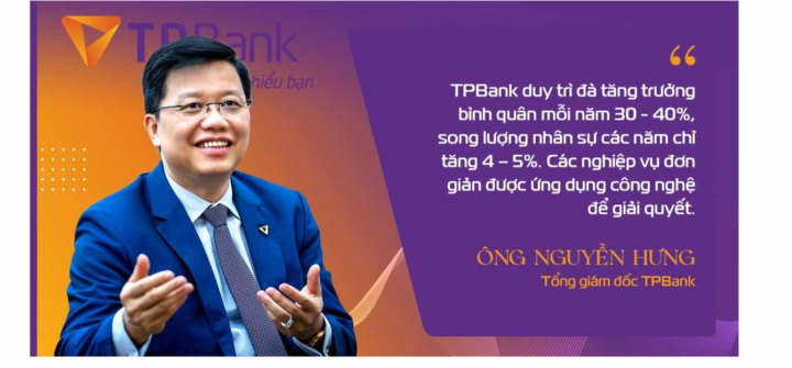 Ông Nguyễn Hưng - Tổng Giám đốc TPBank chia sẻ về hệ thống công nghệ.