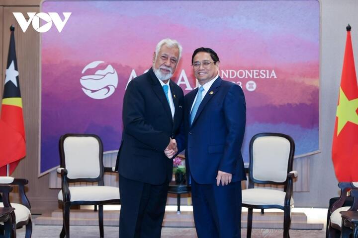 Thủ tướng Phạm Minh Chính và Thủ tướng Timor-Leste Xanana Gusmao.