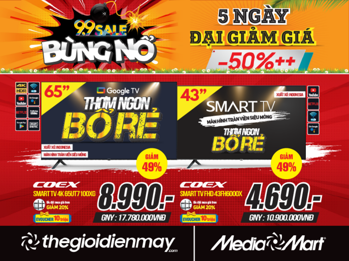 9.9 sale bùng nổ - 5 ngày đại giảm giá tại MediaMart - 2