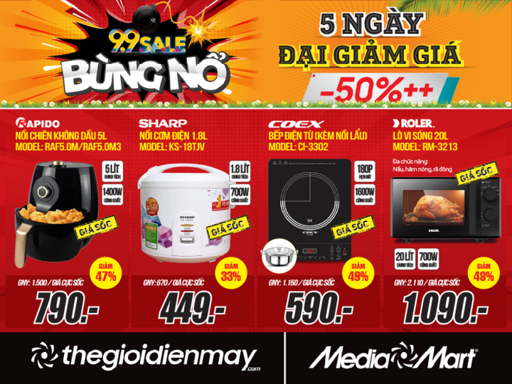 9.9 sale bùng nổ - 5 ngày đại giảm giá tại MediaMart - 4