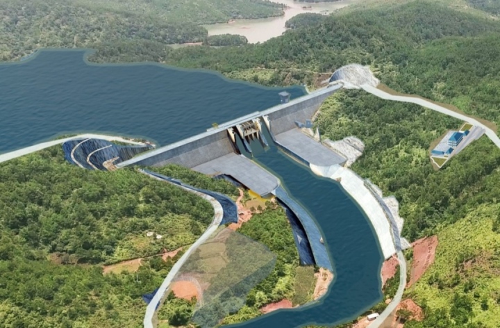 Mô phỏng Hồ Ka Pét sau khi hoàn thành (Ảnh: UBND tỉnh Bình Thuận)