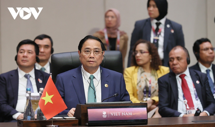 Thủ tướng Phạm Minh Chính tại Hội nghị Cấp cao ASEAN-Hàn Quốc lần thứ 24.